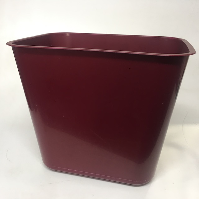 BIN, Maroon Plastic